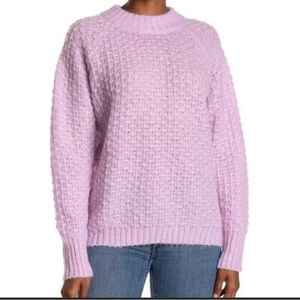 FRNCH Paris Women’s Knit Sweater Crew Neckline Lavender NWT Sz S/M